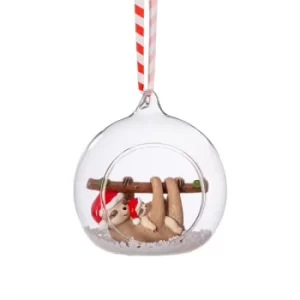 Mum & Baby Sloth Figurine Bauble