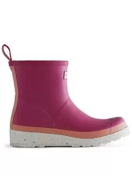 Hunter Hunter Short Play Wellington Boots, Pink, Size 4, Women