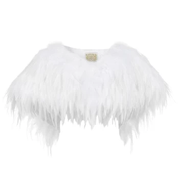 Biba Feather Bolero - Ivory