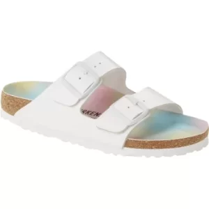 Birkenstock Womens Arizona Vegan Birko-Flor Nubuck Sandal White UK7 (EU40)