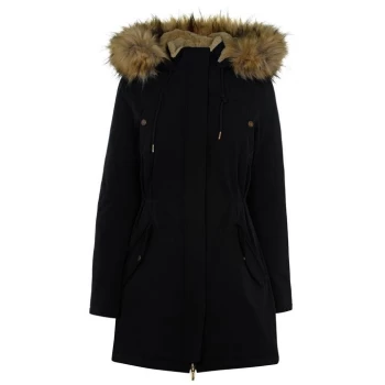 Kangol Classic Parka Jacket Ladies - Black