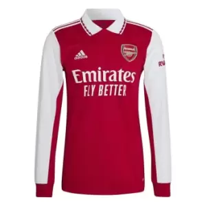 adidas Arsenal FC Home Longsleeve Shirt 2022 2023 Mens - Red