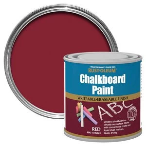 Rust-Oleum Red Matt Chalkboard Paint 0.25L