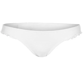 Jack Wills Colwell Frill Bikini Bottoms - White