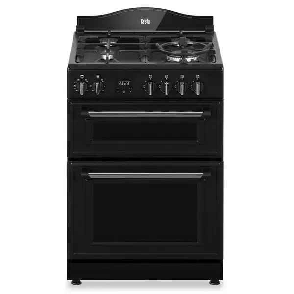 Creda C60DFMRA 60cm Double Oven Dual Fuel Mini Range Cooker - Anthracite C60DFMRA Grey