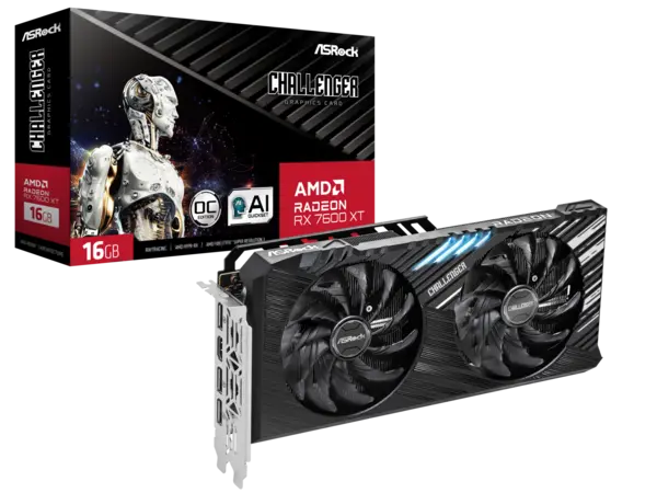 ASRock Radeon RX 7600 XT Challenger 16GB GRRD6 Graphics Card