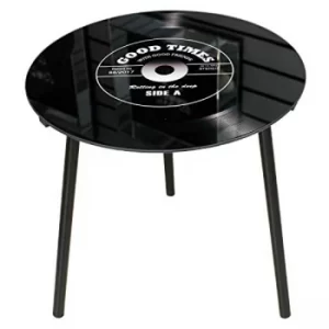 Musicology Record Shaped Side Table