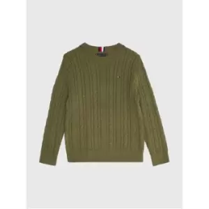 Tommy Hilfiger Essential Cable Sweater - Green