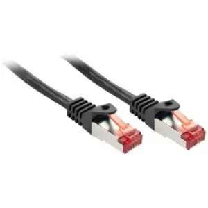 LINDY 47372 RJ45 Network cable, patch cable CAT 6 S/FTP 1m Black