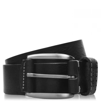 Ted Baker Stitched Leather Belt - Black