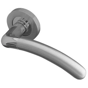 Jedo Inoxia Door Handle on Round Rose