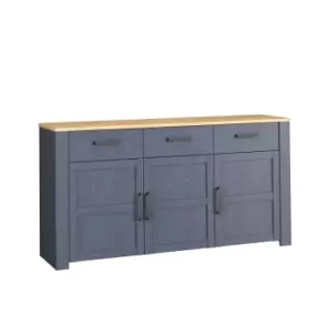 FWStyle Traditional Navy Oak Large Sideboard