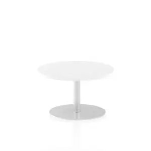 Italia Poseur Table Round 600 Top 475 High White