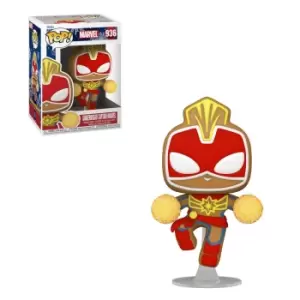 Marvel POP! Vinyl Figure Holiday Captain Marvel 9 cm