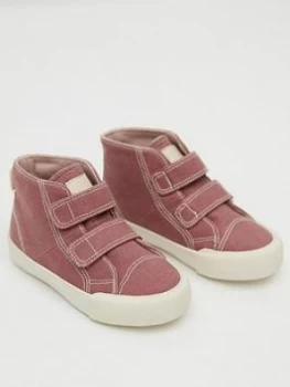 Mango Baby Girls Velcro High Tops - Pink, Size 8 Younger