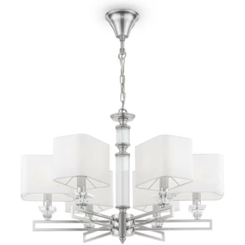 Maytoni Classic - Ontario Classic Ontario 6 Light Chrome Chandelier with Shades