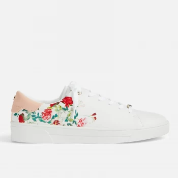 Ted Baker Womens Hayiden Cupsole Trainers - White - UK 5