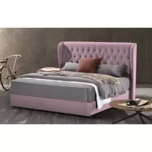 Envisage Trade - Mariappa Upholstered Beds - Plush Velvet, King Size Frame, Pink - Pink