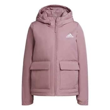 adidas BSC Sturdy Hooded Jacket Womens - Magic Mauve / Wonder Mauve