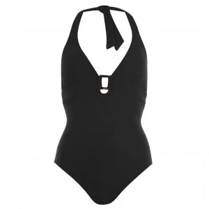 Seafolly Capri Halter Swimsuit - Black