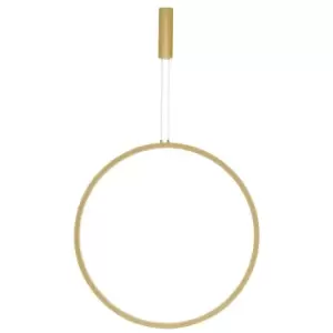 Merano - Gresham Integrated LED Pendant Ceiling Light Gold Aluminium LED 48W 1684Lm 3000K