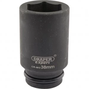 Draper Expert 3/4" Drive Deep Hexagon Impact Socket Metric 3/4" 38mm