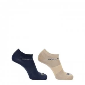 Salomon Festival 2 Pack Socks - Denim/Vntg Kaki