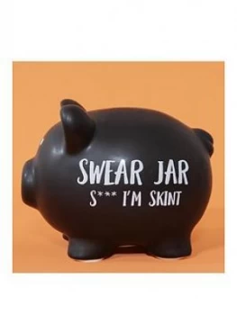 Pennies & Dreams Ceramic Piggy Bank - Swear Jar