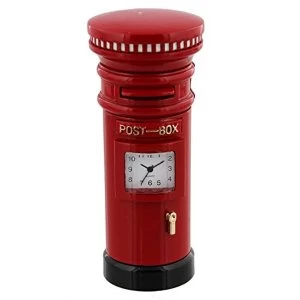 Miniature Clock - Red Post Box