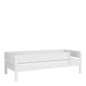 Huxie White Day Bed with Safety Rail, white