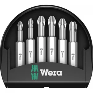 Wera 05056471001 Mini-Check Pozidriv Bits 50mm, 6 Piece Set