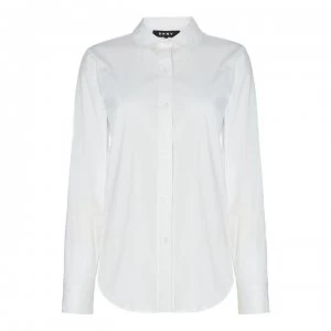 DKNY Poplin Button Shirt - White