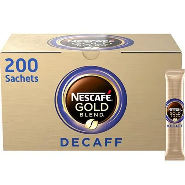 Nescafe Gold Blend Decaff Coffee 200 Sachets