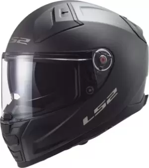 LS2 Vector II Solid Helmet, black, Size L, black, Size L