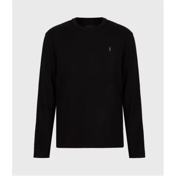 AllSaints Dexter Long Sleeve Crew T-Shirt - Jet Black