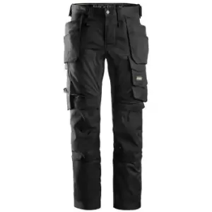 Snickers Mens All Round Work Holster Pocket Stretch Trousers (38R) (Black) - Black