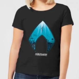 Aquaman Deep Womens T-Shirt - Black - M