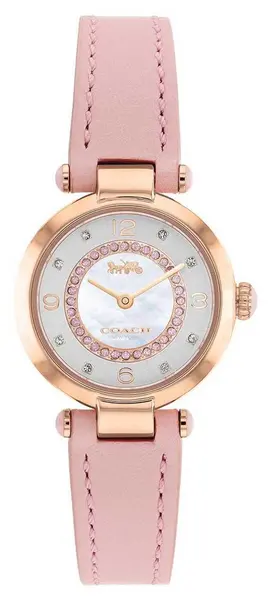 Coach 14503896 Womens Cary Mother-of-Pearl Dial Pink Watch