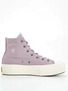 Converse Chuck Taylor All Star Lift Platform Summer Utility, Light Purple, Size 3, Women