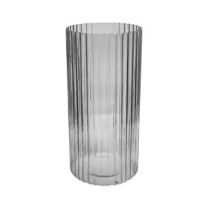 Daphne Ribbed Vase Clear H38CM D19CM