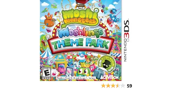 Moshi Monsters Moshlings Theme Park Nintendo 3DS Game