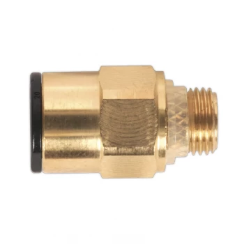 Brass SuperThread Straight Adaptor 8MM X 1/8" BSP Pack of 2 (John Guest Speedfit - RM010811)