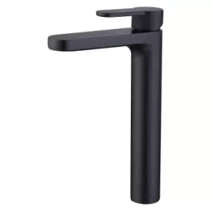 Tall Black Mono Basin Mixer Tap - Zorah