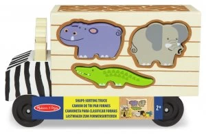 Melissa Doug Animal Rescue Shape Sorting Truck