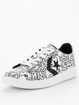 Converse Keith Haring Pro Leather Low Top Trainers - Multi, Size 4, Women