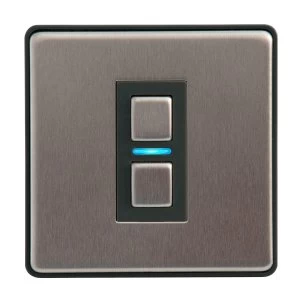 Lightwave Smart Series Dimmer (1 Gang) - Stainless Steel