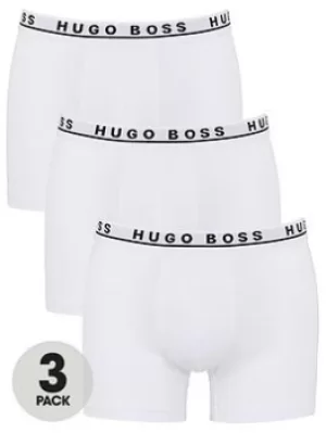 Hugo Boss 3 Pack Boxer Briefs White Size S Men