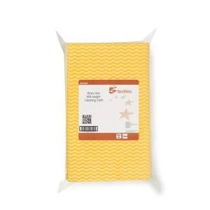 Facilities Cleaning Cloths Anti microbial 40gsm W500xL300mm Wavy Line