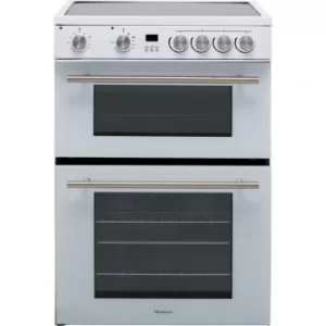 Hisense HDE3211BWUK Double Oven Ceramic Hob Electric Cooker