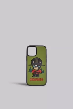 DSQUARED2 Men iPhone holder Military green Size OneSize 35% Silicone 35% Acrylic 30% Polyurethane